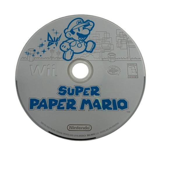 Nintendo Other - Nintendo Wii - Super Paper Mario - Disc Only - Tested/Works